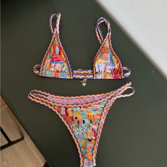 Colorful Patterned Bikini Set - Picture 2 of 4